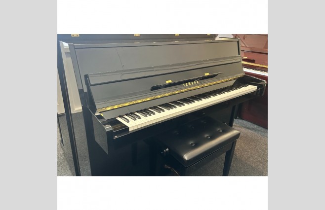Yamaha Polished Ebony E110N Upright Piano, Used - All Inclusive Premium Package (SN:E265305) - Image 1
